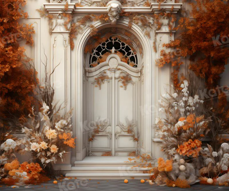 Kate Autumn White Door Backdrop for Photography - Image 4