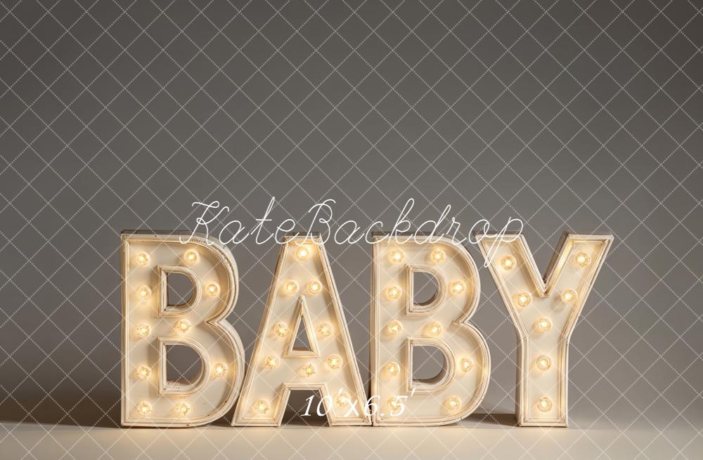 Kate Baby Light Up Letters Fleece Backdrop Designed by Emetselch - Image 2