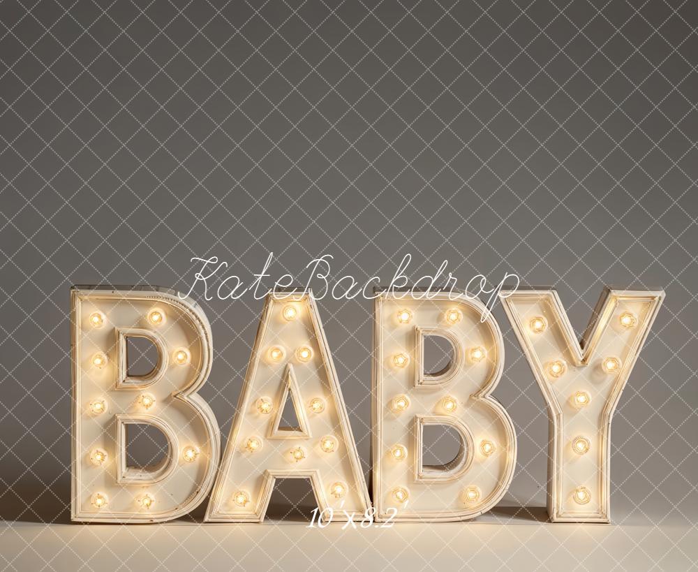Kate Baby Light Up Letters Fleece Backdrop Designed by Emetselch - Image 3