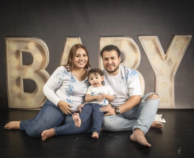 Kate Baby Light Up Letters Neutral Backdrop Designed by Emetselch - Image 3