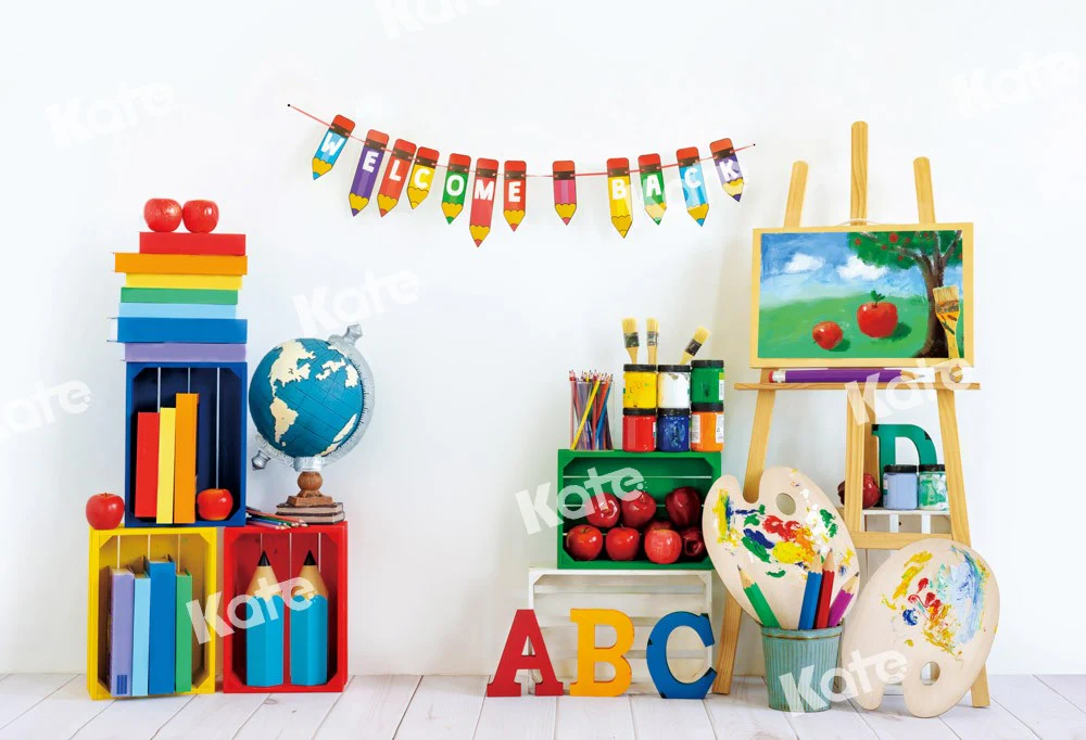 Kate Back to School Artist Backdrop Designed by Emetselch - Image 2