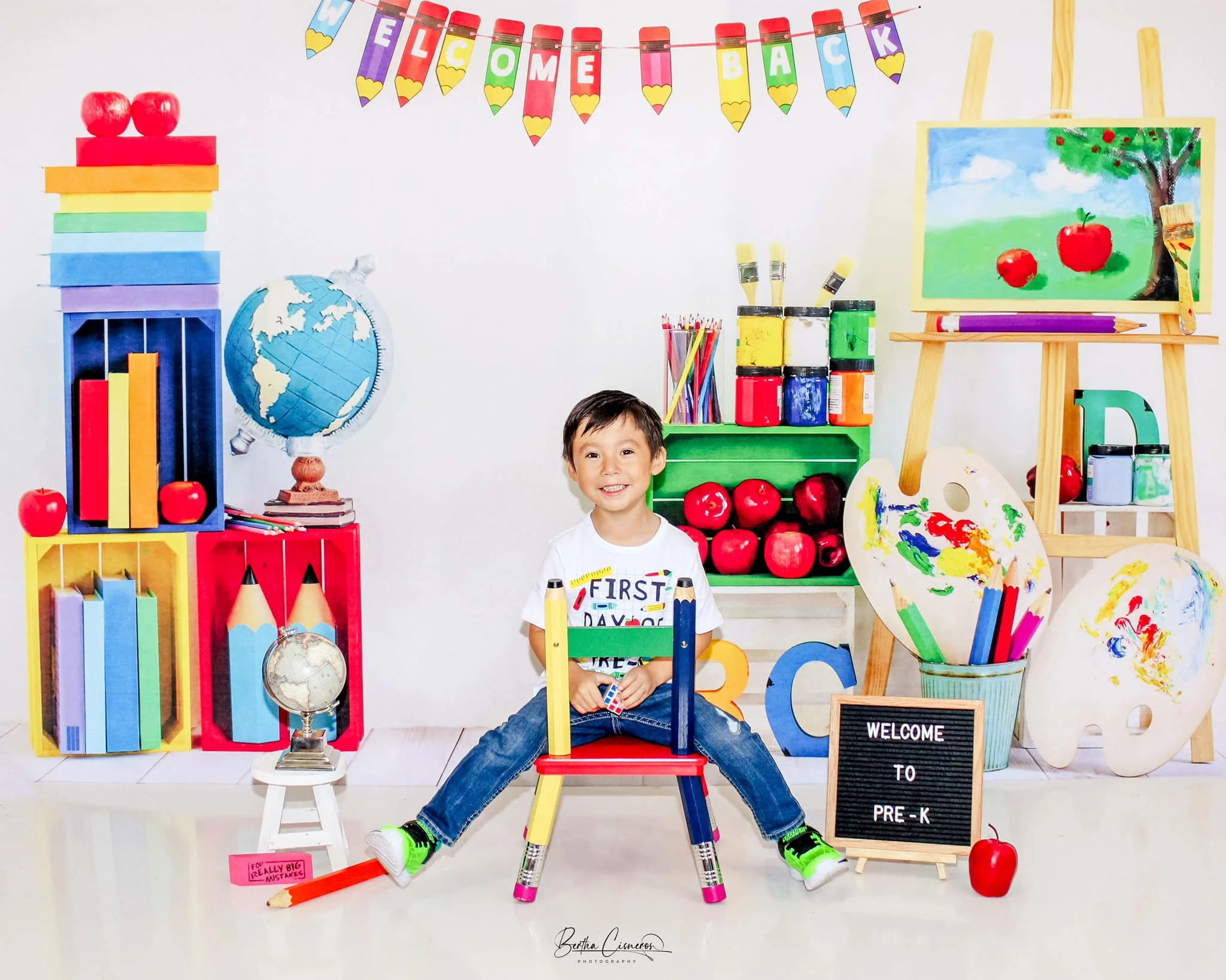 Kate Back to School Artist Backdrop Designed by Emetselch - Image 3