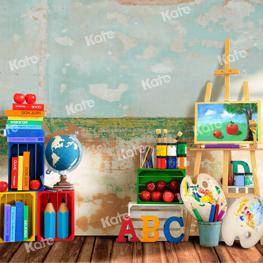 Kate Back to School Artist Retro Backdrop Designed by Emetselch - Image 4