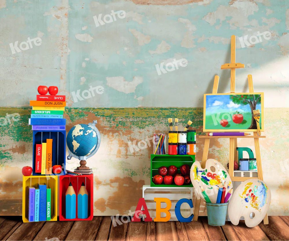Kate Back to School Artist Retro Backdrop Designed by Emetselch - Image 5