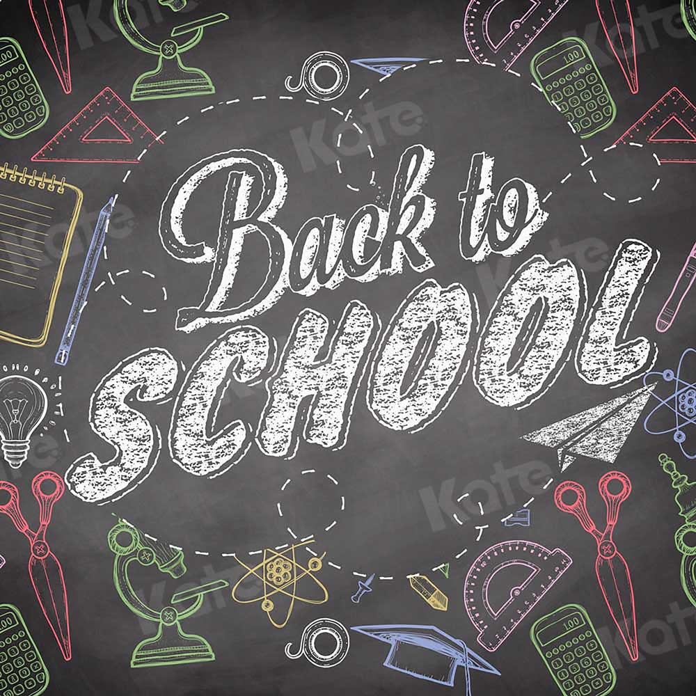 Kate Back To School Backdrop Blackboard for Photography - Image 2