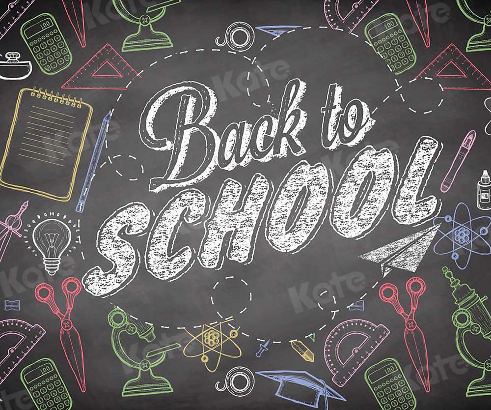 Kate Back To School Backdrop Blackboard for Photography - Image 3