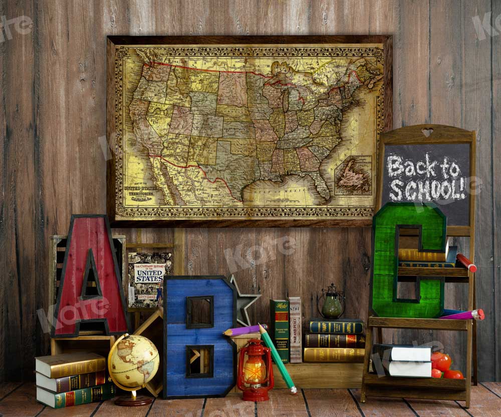 Kate Back to School Backdrop Geography Map Designed by Emetselch - Image 3
