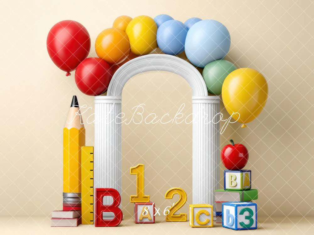 Kate Back to School Balloon Arch Pencil Backdrop Designed by Mini MakeBelieve - Image 4