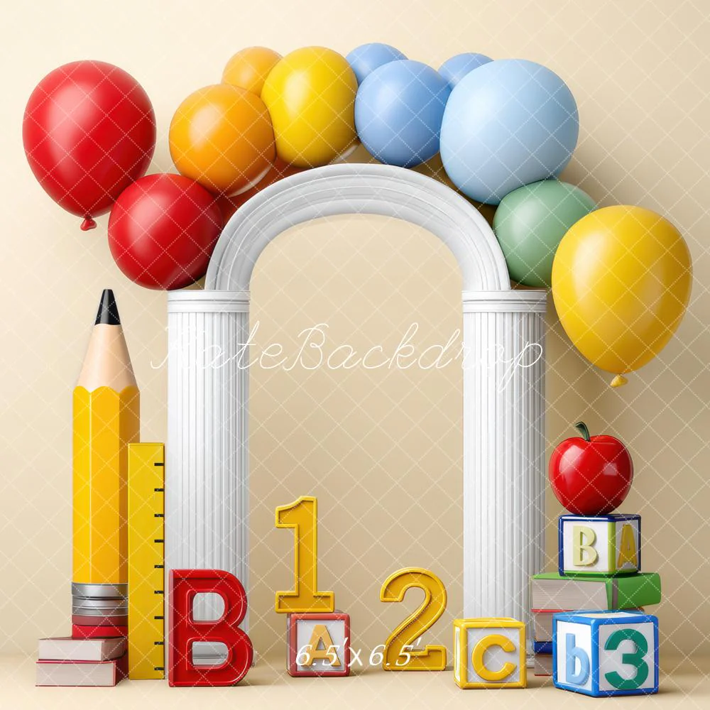 Kate Back to School Balloon Arch Pencil Backdrop Designed by Mini MakeBelieve - Image 6