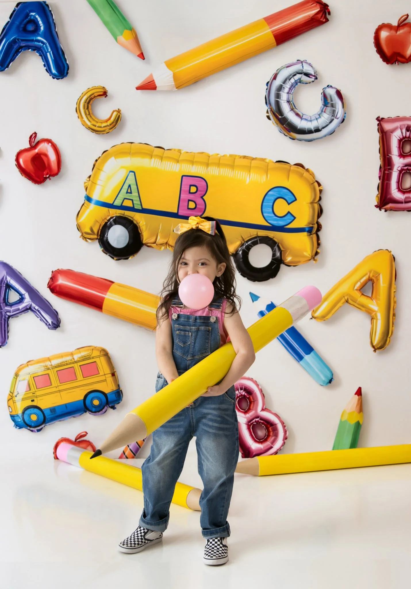 Kate Back to School Balloons Alphabet Bus Backdrop Designed by Emetselch - Image 3