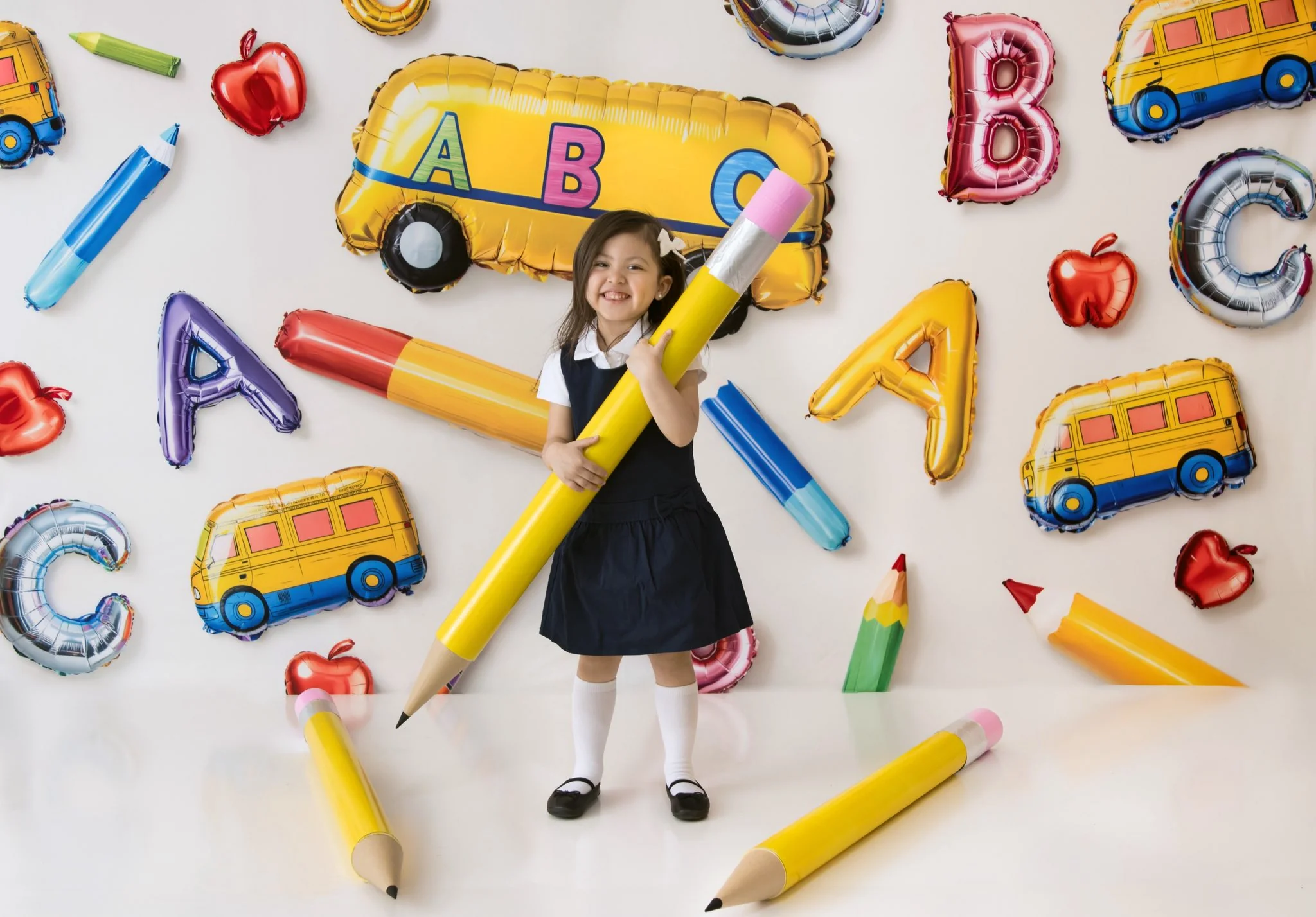Kate Back to School Balloons Alphabet Bus Backdrop Designed by Emetselch - Image 7