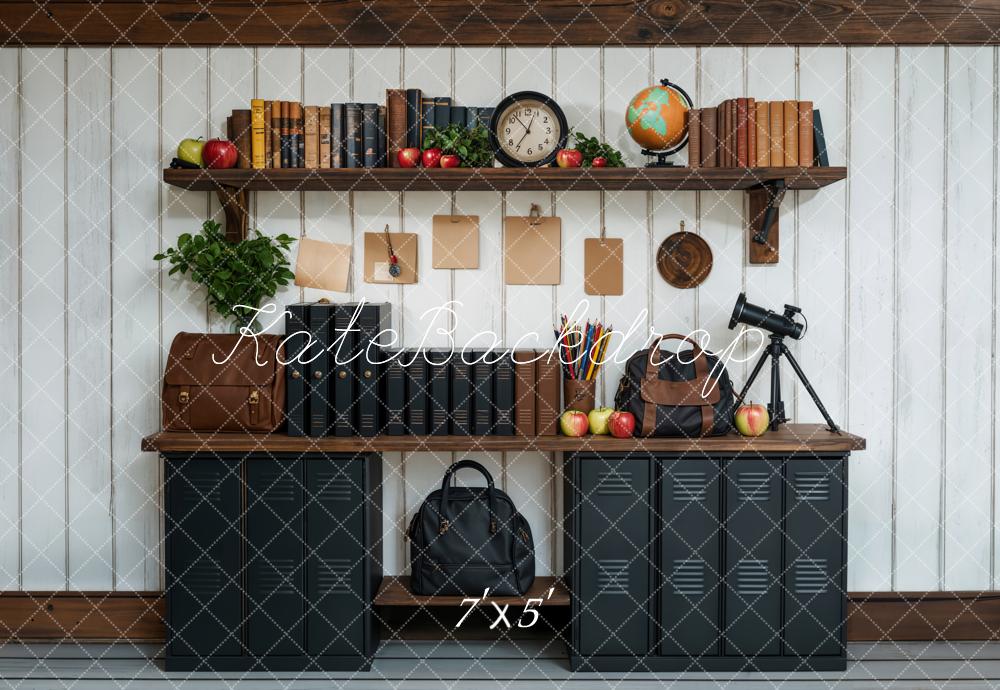 Kate Back to School Black Bookshelf Backdrop Designed by Emetselch - Image 2