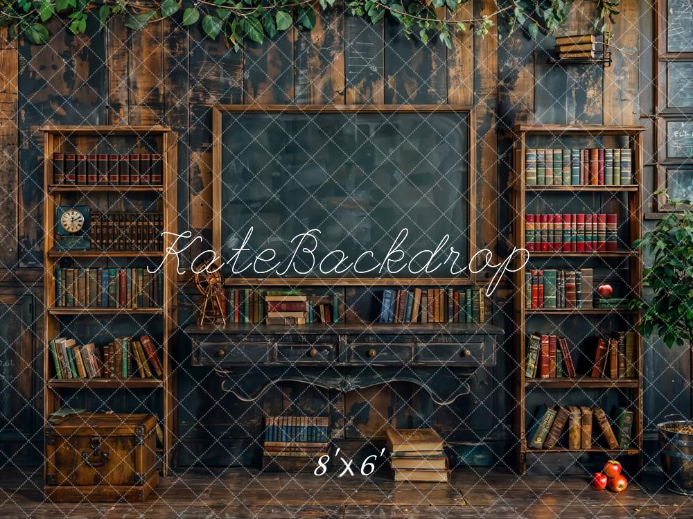 Kate Back to School Blackboard Bookshelf Backdrop Designed by Emetselch - Image 6