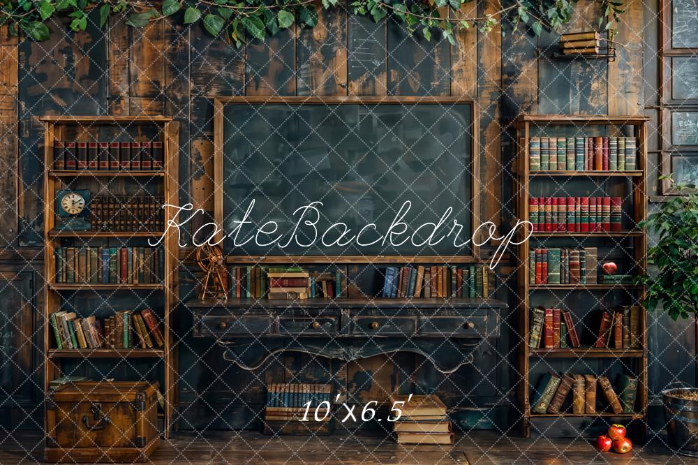 Kate Back to School Blackboard Bookshelf Backdrop Designed by Emetselch - Image 7