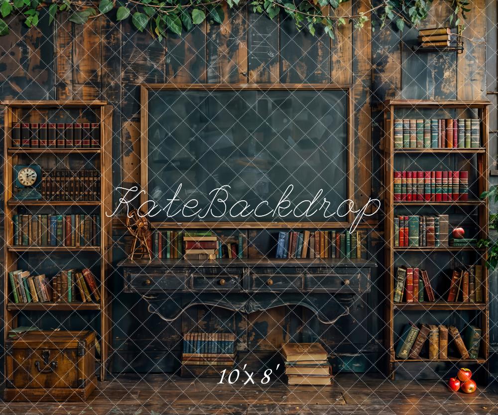 Kate Back to School Blackboard Bookshelf Backdrop Designed by Emetselch - Image 8
