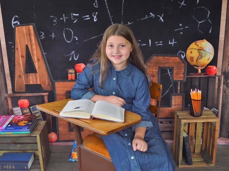 Kate Back to School Blackboard Children Backdrop Designed by Emetselch - Image 3