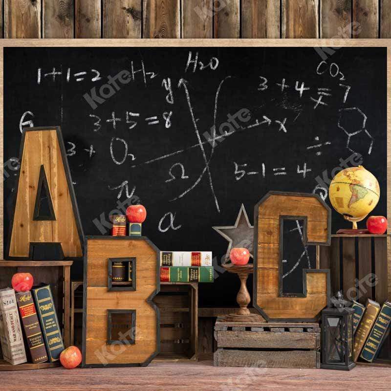 Kate Back to School Blackboard Children Backdrop Designed by Emetselch - Image 4