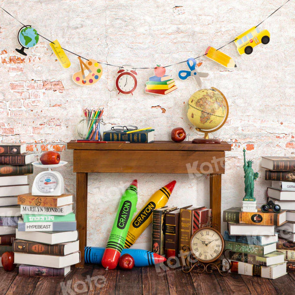 Kate Back to School Book Backdrop Designed by Emetselch - Image 2