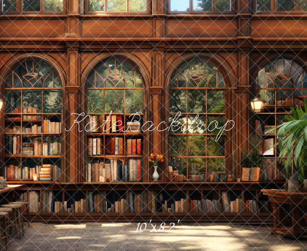 Kate Back to School Book Library Window Backdrop Designed by Chain Photography - Image 5