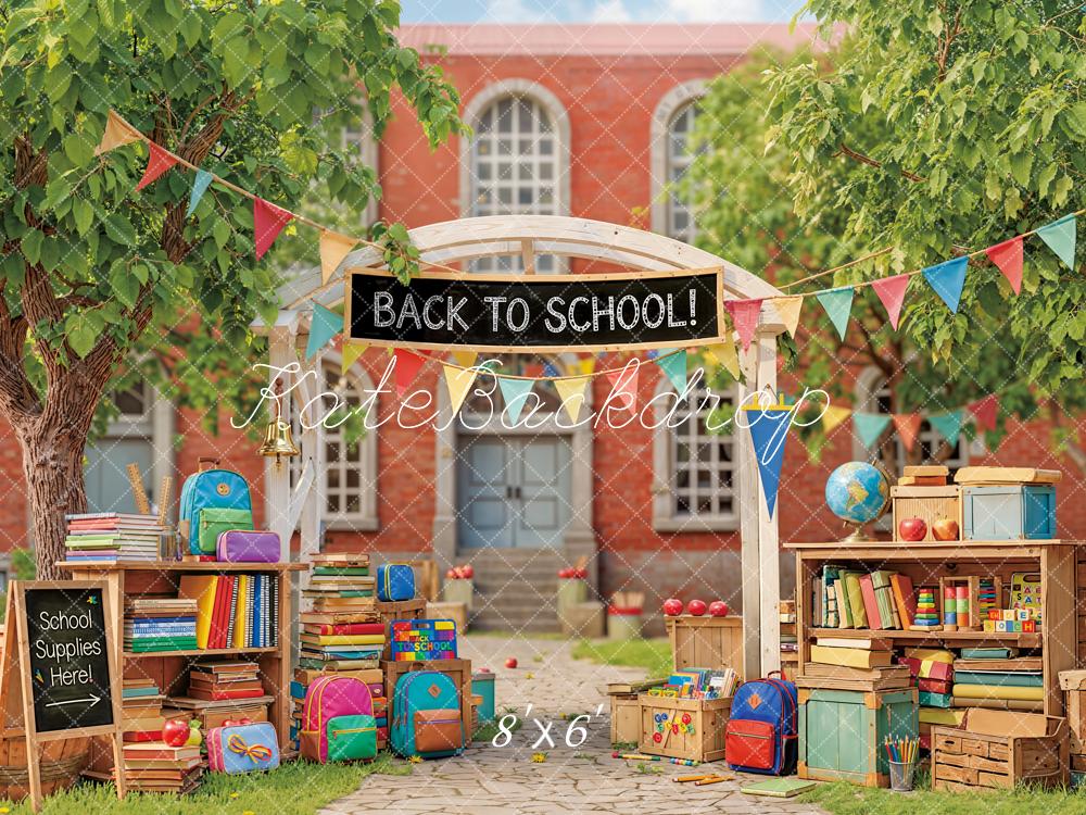 Kate Back To School Books Crates Colourful Backdrop Designed by Emstselch - Image 3