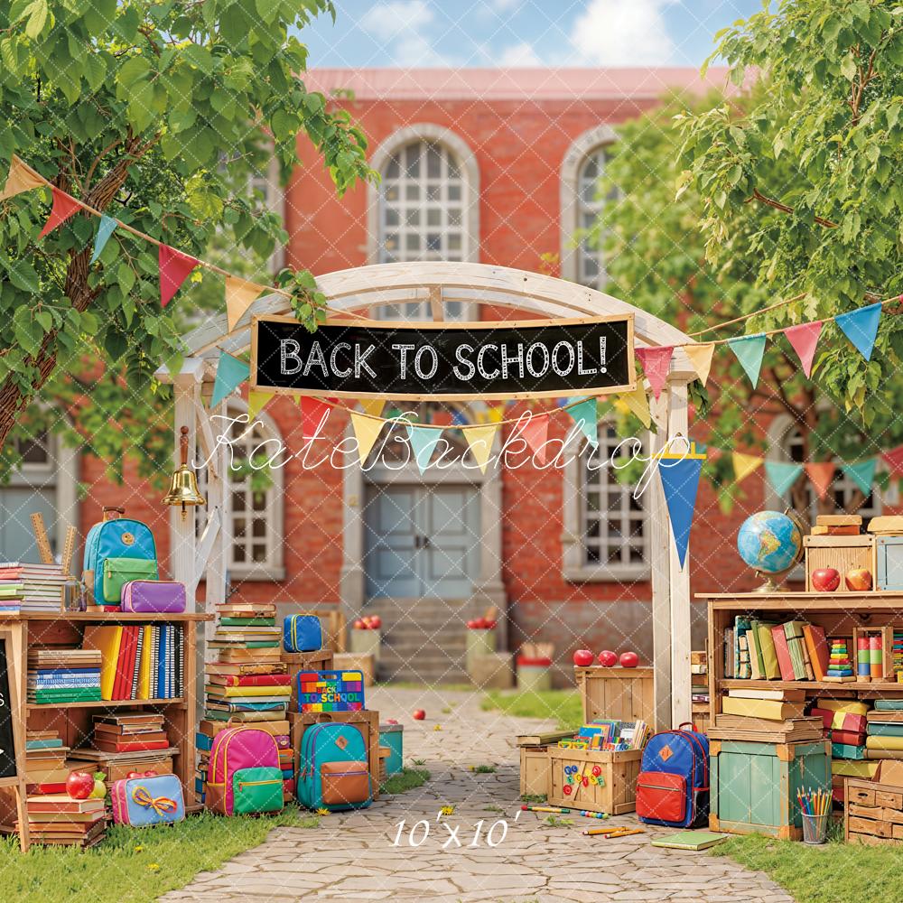 Kate Back To School Books Crates Colourful Backdrop Designed by Emstselch - Image 7