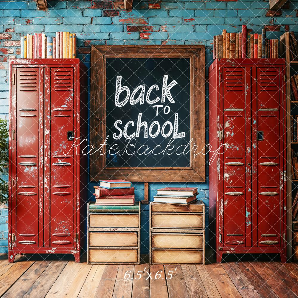 Kate Back to School Chalkboard Locker Backdrop Designed by Emetselch - Image 5