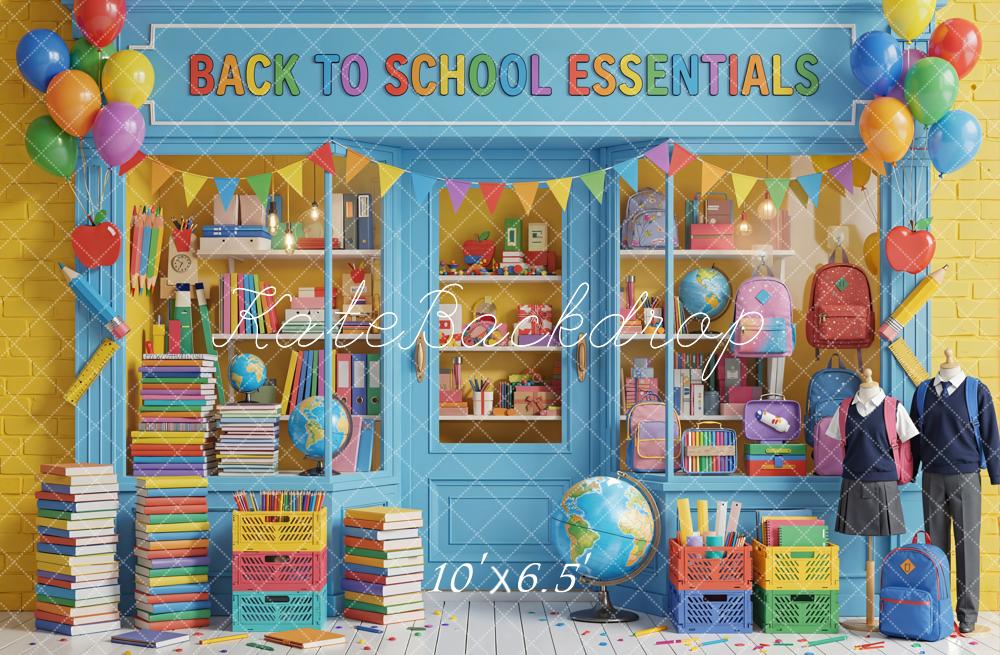 Kate Back To School Classroom Books Balloons Backdrop Designed by Emetselch - Image 4