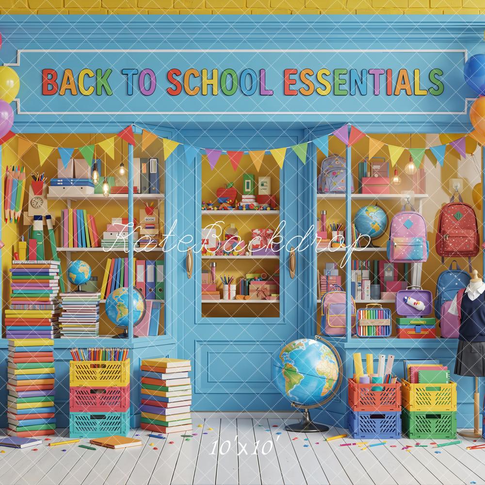 Kate Back To School Classroom Books Balloons Backdrop Designed by Emetselch - Image 7