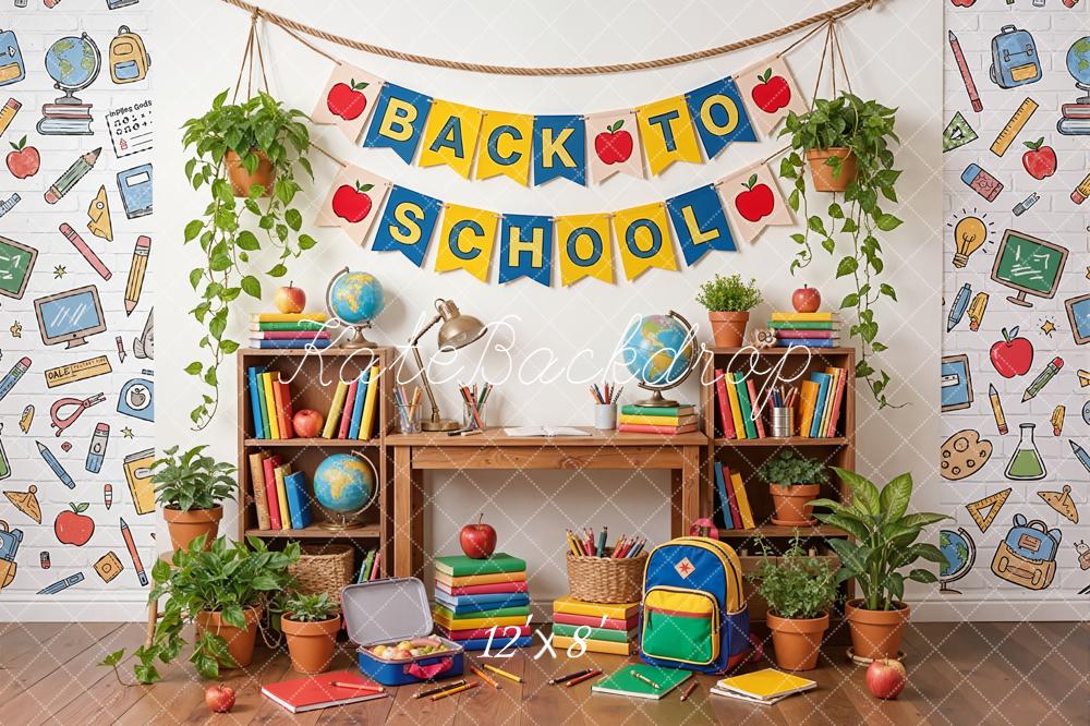 Kate Back To School Classroom Desk Backdrop Designed by Emetselch - Image 10