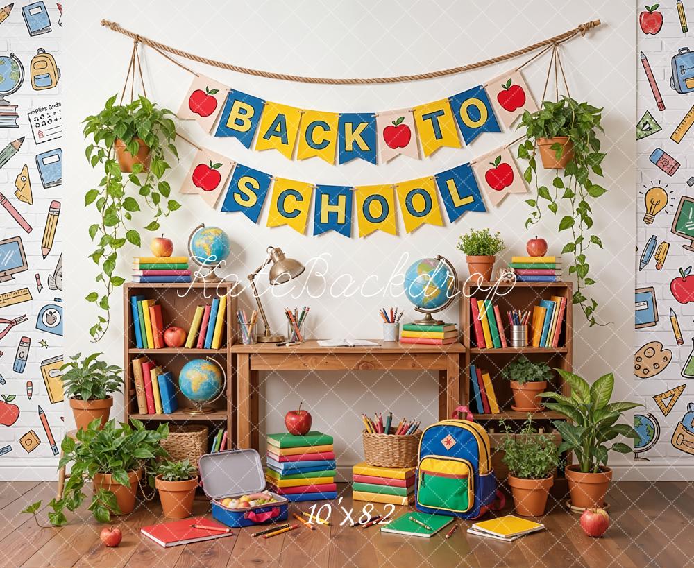 Kate Back To School Classroom Desk Backdrop Designed by Emetselch - Image 8