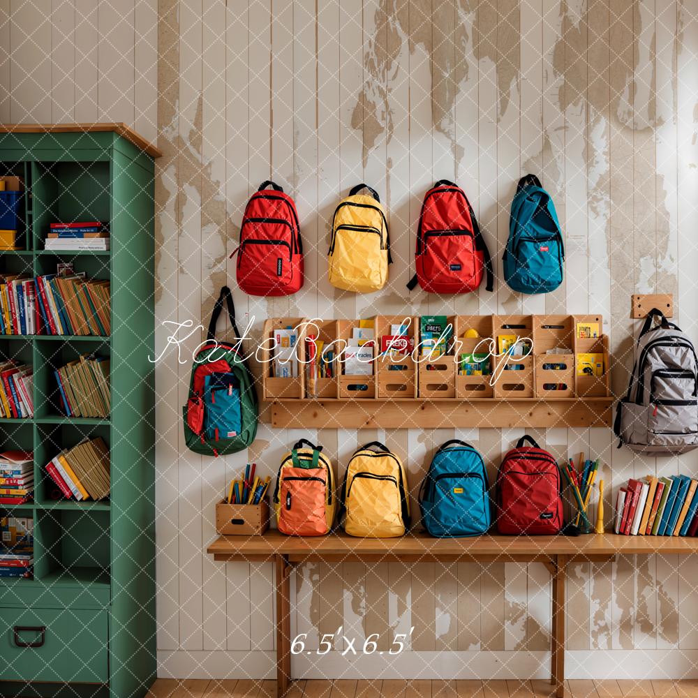 Kate Back to School Colorful Bags Backdrop Designed by Emetselch - Image 2