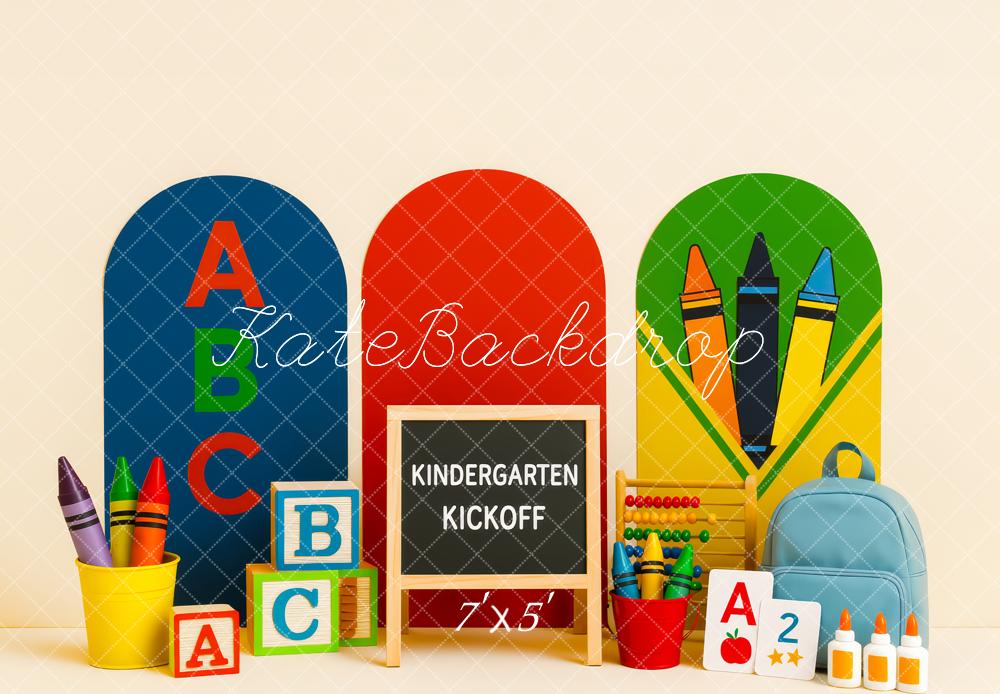 Kate Back to School Crayons Backdrop Designed by Patty Robert