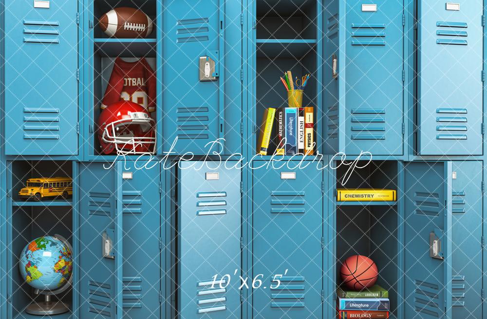 Kate Back to School /Graduation Blue Locker Backdrop Designed by Emetselch - Image 7