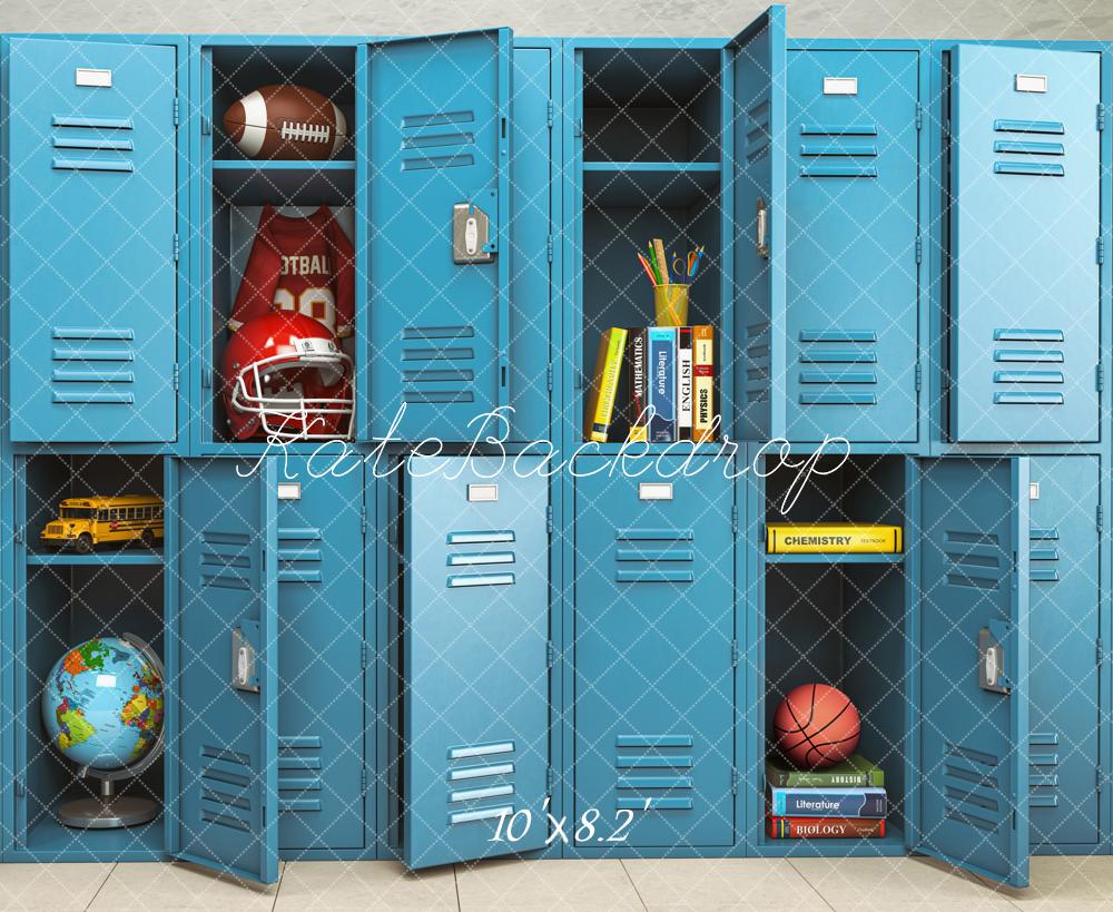 Kate Back to School /Graduation Blue Locker Backdrop Designed by Emetselch - Image 8