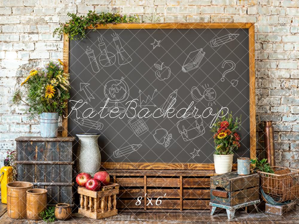 Kate Back to School Graffiti Blackboard Backdrop Designed by Emetselch - Image 3
