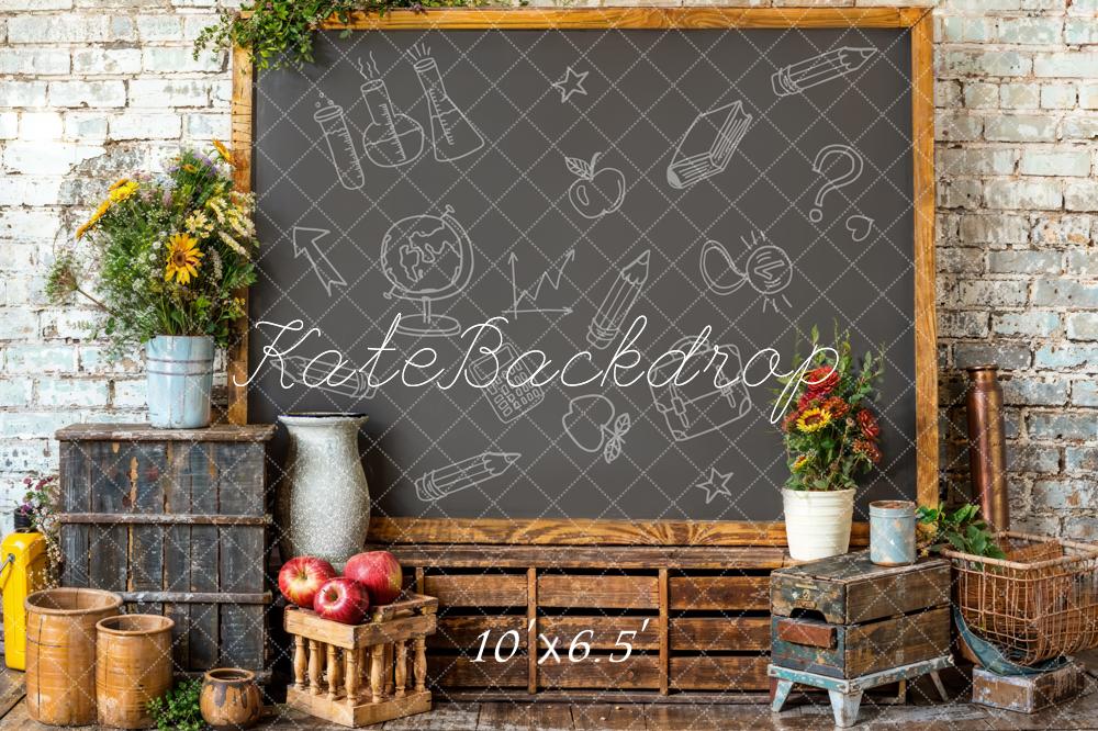 Kate Back to School Graffiti Blackboard Backdrop Designed by Emetselch - Image 4