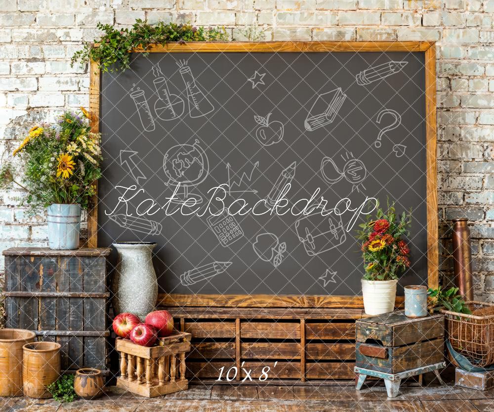 Kate Back to School Graffiti Blackboard Backdrop Designed by Emetselch - Image 5