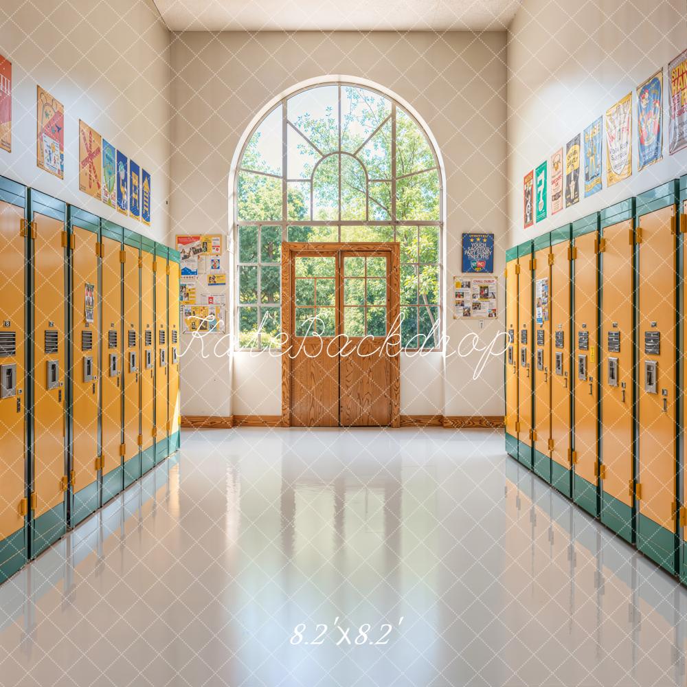 Kate Back To School Lockers Corridor Backdrop Designed by Emetselch - Image 3