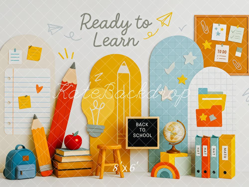 Kate Back To School Pencils Backpack Backdrop Designed by Patty Robert - Image 3