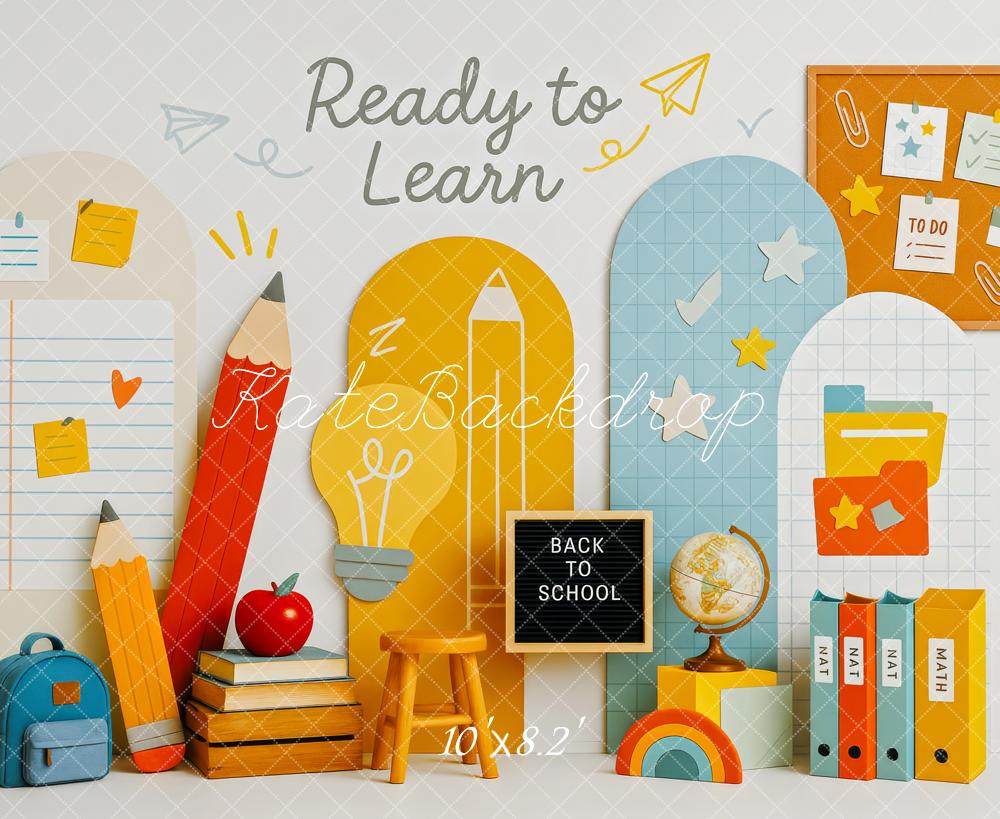 Kate Back To School Pencils Backpack Backdrop Designed by Patty Robert - Image 5