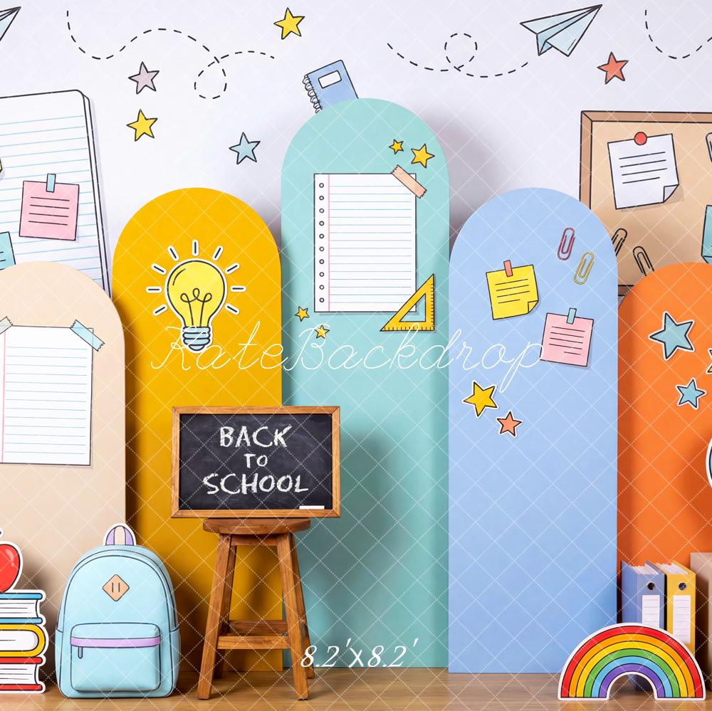 Kate Back To School Pencils Books Doodle Backdrop Designed by Patty Robert - Image 5