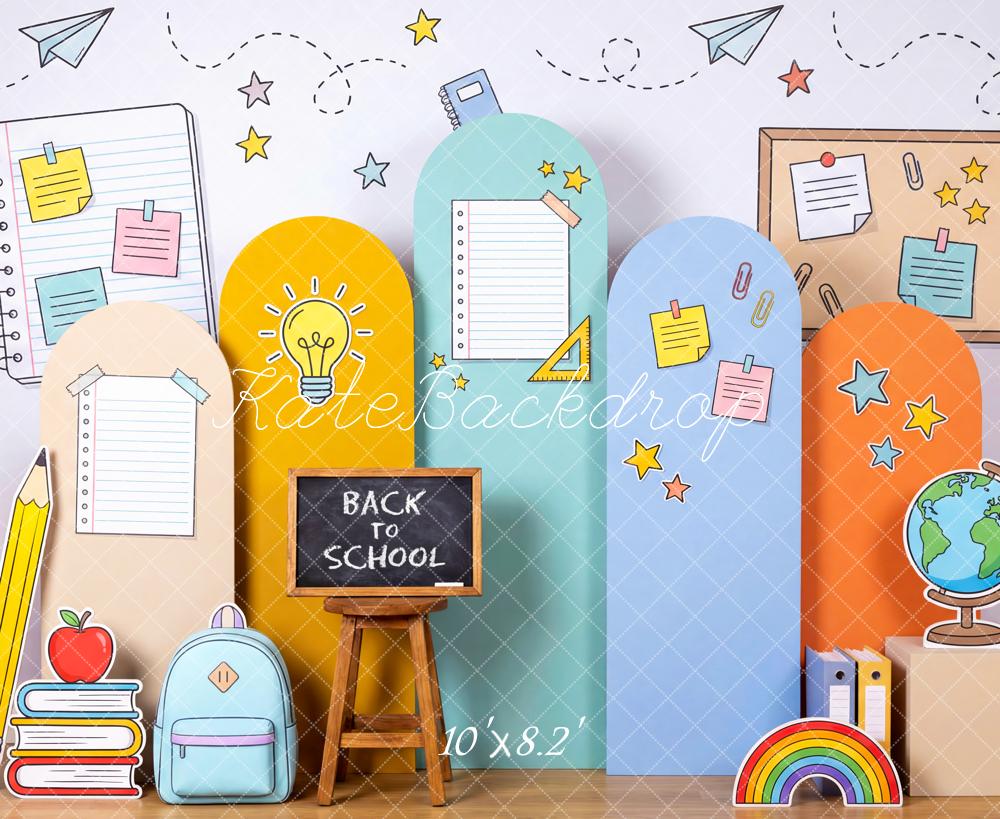 Kate Back To School Pencils Books Doodle Backdrop Designed by Patty Robert - Image 6