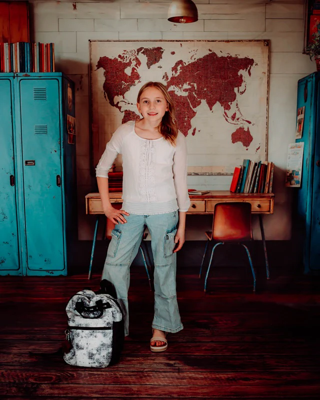 Kate Back To School Vintage Blue Locker Map Backdrop Designed by Emetselch - Image 4