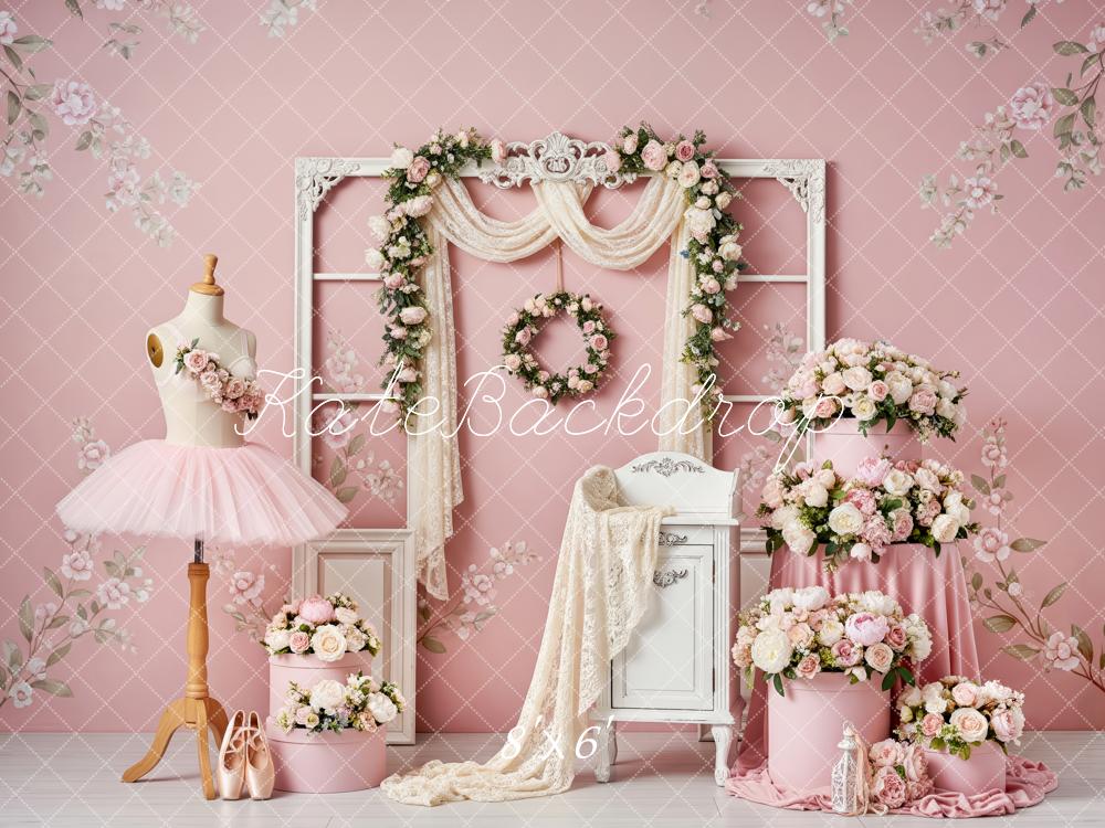 Kate Ballet Pink Dress Vintage Backdrop Designed by Patty Robert - Image 3