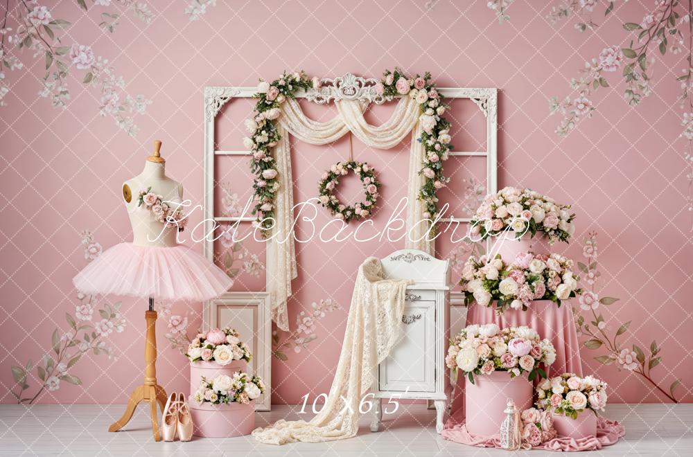 Kate Ballet Pink Dress Vintage Backdrop Designed by Patty Robert - Image 4