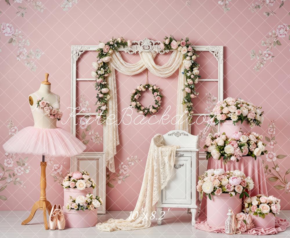 Kate Ballet Pink Dress Vintage Backdrop Designed by Patty Robert - Image 6