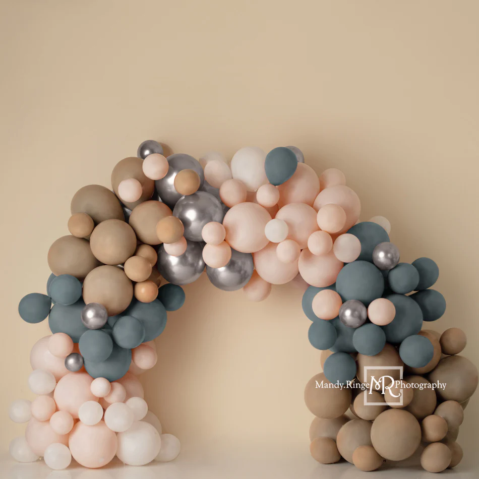 Kate Balloon Arch Cake Smash Backdrop Designed by Mandy Ringe Photography - Image 2