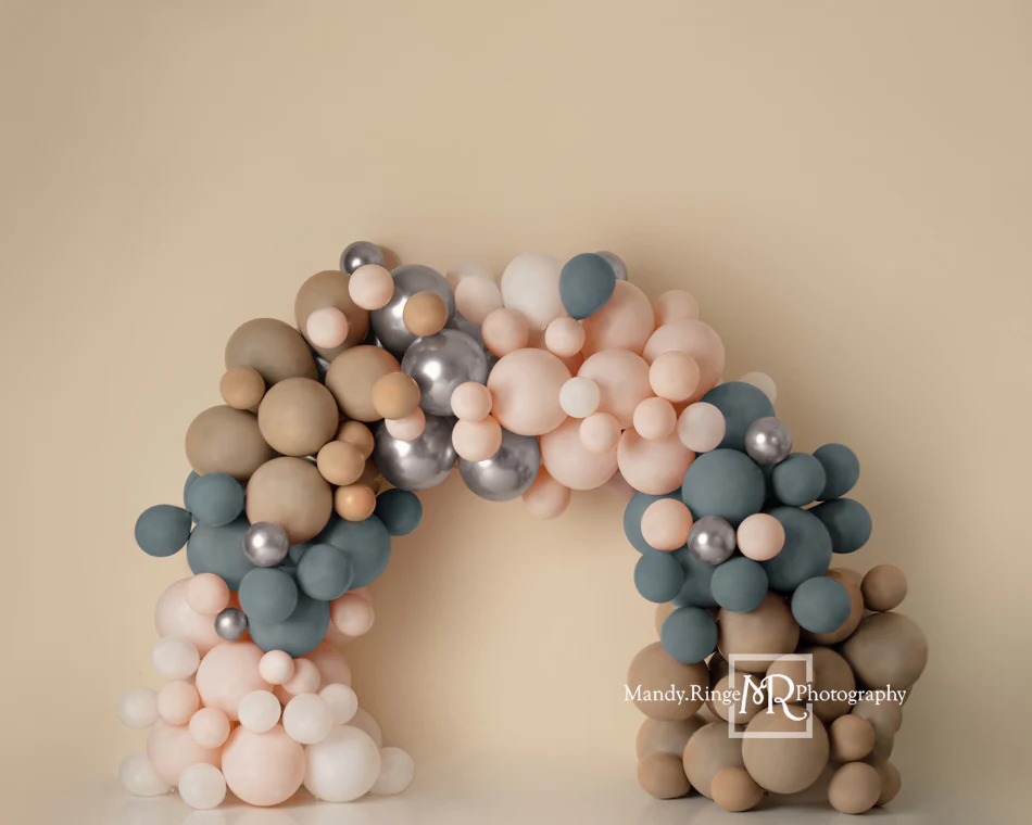 Kate Balloon Arch Cake Smash Backdrop Designed by Mandy Ringe Photography - Image 3