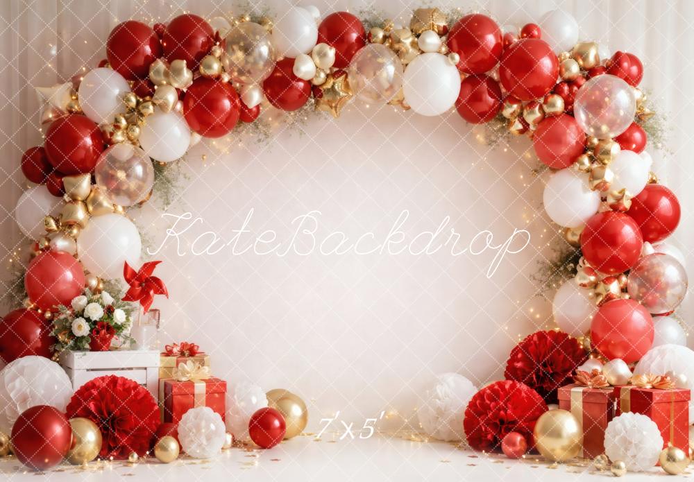 Kate Balloon Arch Presents Backdrop Designed by Vertigo Productions
