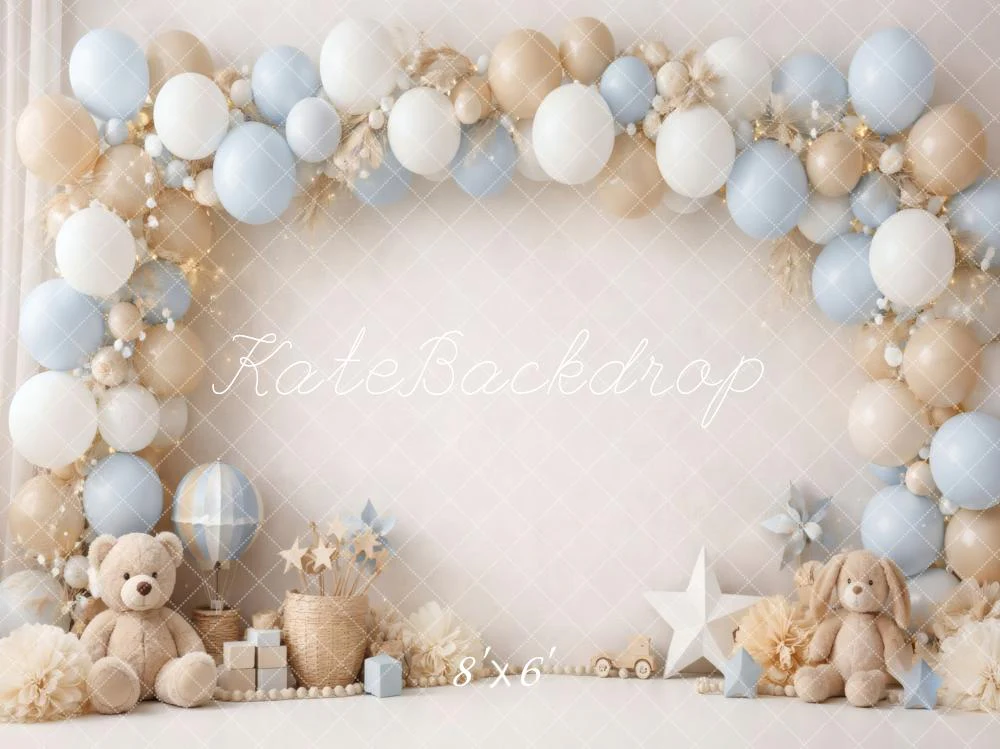 Kate Balloon Arch Teddy Bear Beige Backdrop Designed by Vertigo Productions - Image 3